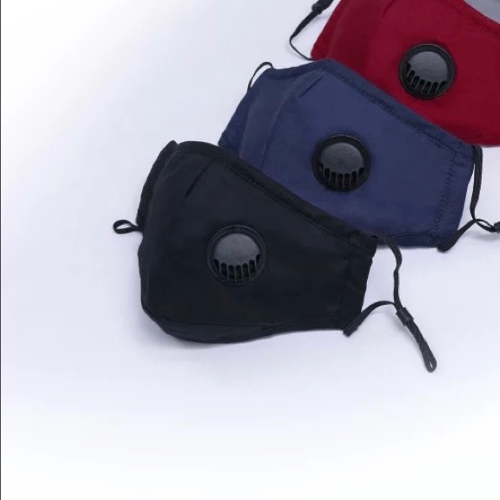 Mask reusable for adults with filter